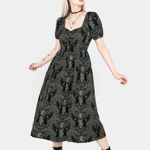 DISTURBIA hemlock in evergreen snake print size 10